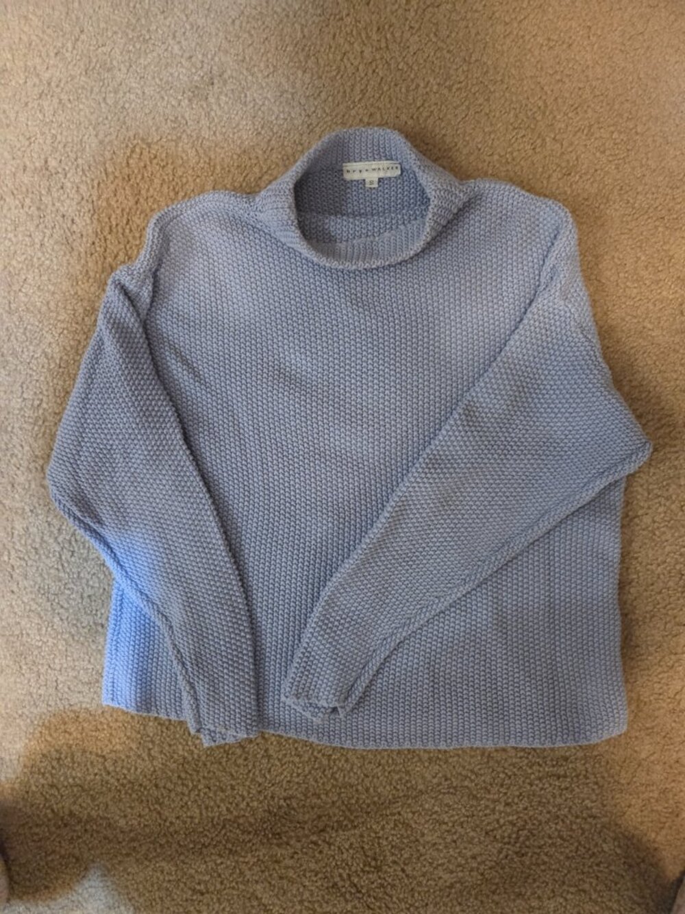 100% Cotton Bryn Walker Mock Neck Sweater Size S